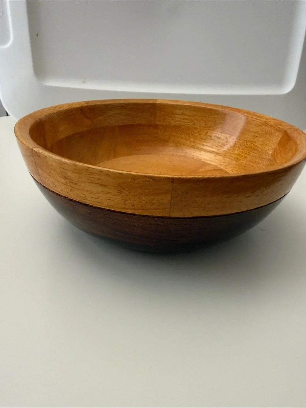 Two-Toned Hardwood Home Decoration Bowl - Picture 2 of 16